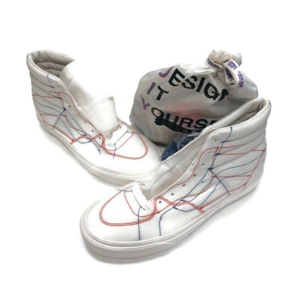 Vans Size 9 Hi Taka Hayashi Vault LX DIY Skateboard Shoes 721454 Marshmallow - Picture 6 of 12